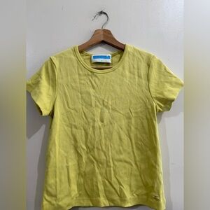 wear 
Women’s Short Sleeve Crewneck Top in Chartreuse Yellow